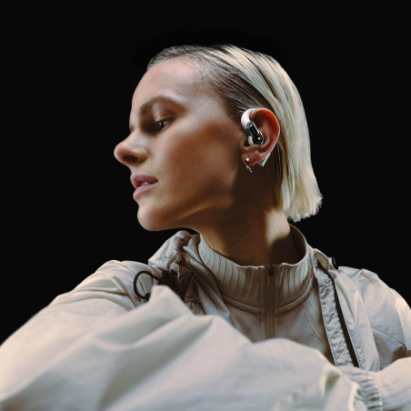 Nothing Ear (Open) Ecouteurs Bluetooth avec Technologie Open Sound, Deux micros + AI Clear Voice, 30 Heures de Lecture Audio et
