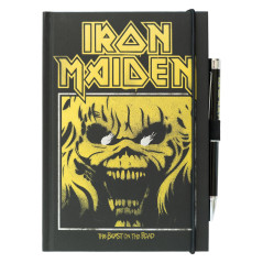 Grupo Erik - Carnet de Notes Iron Maiden | Carnet Format A5 avec Stylo | Notebook, Journal Intime, Fournitures Scolaires