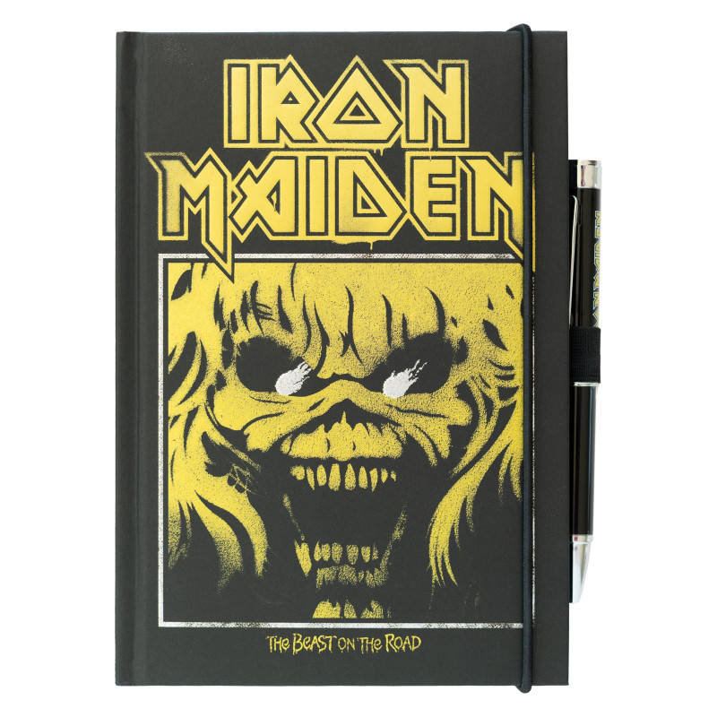 Grupo Erik - Carnet de Notes Iron Maiden | Carnet Format A5 avec Stylo | Notebook, Journal Intime, Fournitures Scolaires