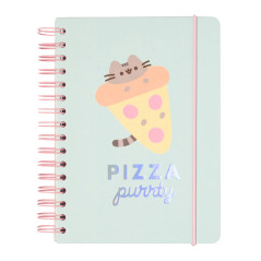 Grupo Erik - Bullet Journal Pointillé Pusheen - Carnet de Notes A5 - Notebook - Bullet Agenda - Carnet Spirale
