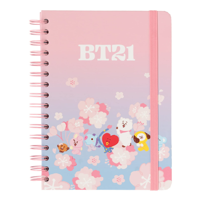 Grupo Erik - Bullet Journal Pointillé BT21 Rose, Carnet de Notes A5, Carnet Spirale, Bullet Journal Spirale, Bullet Agenda, Carn Grupo Erik - Bullet Journal Pointillé BT21 Rose, Carnet de Notes A5, Carnet Spirale, Bullet Journal Spirale, Bullet Agenda, Carn