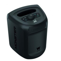 Woxter Monster Enceinte Portable Bluetooth avec Fonction karaoké, RVB, Batterie de 2000 mAh, Sortie 60 W, Multiples entrées Blue