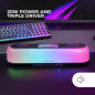 Mars Gaming MSBORB, Haut-Parleur Portable + Barre de Son 20W, Éclairage Orbilight RGB 360º, Barre de Son Triple Driver, Haut-par Mars Gaming MSBORB, Haut-Parleur Portable + Barre de Son 20W, Éclairage Orbilight RGB 360º, Barre de Son Triple Driver, Haut-par
