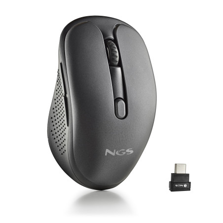 NGS | Evo JOT, Souris sans Fil Rechargeable multimode, 2,4 GHz + Bluetooth 5.0 et 5.1, 800/1200/1600 dpi, Boutons Silencieux, Co