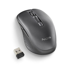 NGS | Evo Spook Souris sans Fil multimode, Rechargeable, 2,4 GHz + Bluetooth 5.1, 800/1200/1600 dpi, USB-A, 5 Boutons Silencieux