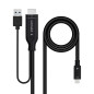 Nano Cable 10.15.4354 - Câble convertisseur HDMI vers USB-C - 1,8 m, Plug & Play, haute résolution 4K à 60Hz, compatible avec HD