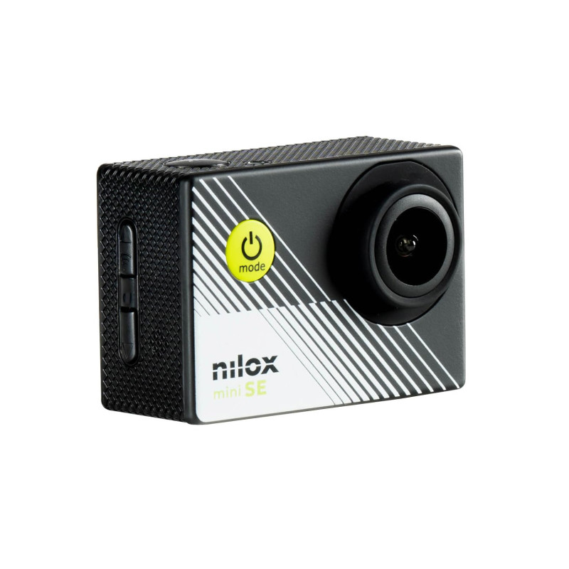 Nilox Action Cam Mini-SE, Action Cam 4K WiFi avec résolution 4K/30 IPS, stabilisateur électronique, écran 2" LCD, mémoire 64 Go, Nilox Action Cam Mini-SE, Action Cam 4K WiFi avec résolution 4K/30 IPS, stabilisateur électronique, écran 2" LCD, mémoire 64 Go,