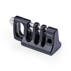 StarTech.COM Peripheral Cable Anchor Lock, Secure Keyboard/Mouse, Cable Trap w/Metal Plate, Use w/Laptop Security Cable
