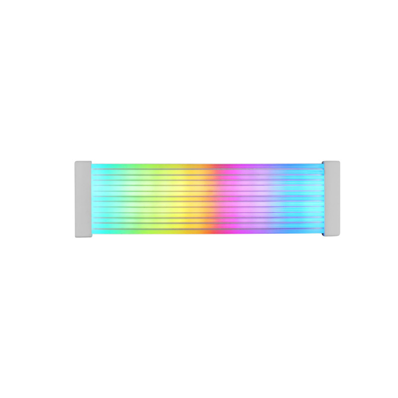 Mars Gaming MCA-24X, Gaine ARGB pour Câble d'Alimentation 24PIN ATX pour Carte Mère, LEDs Ultra-lumineuses, Éclairage ARGB Synch
