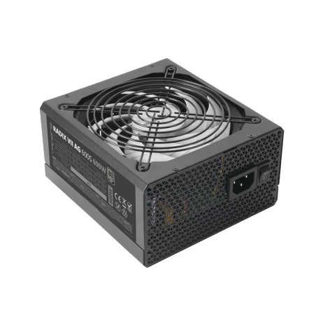 Tacens Radix VII AG 600S, Alimentation PC ATX 600W, Garantie 10 Ans, 80Plus Silver, 87% d’Efficacité, Technologies SMD et DC-DC,