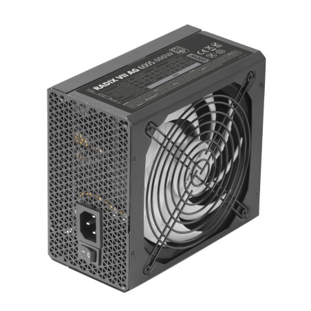 Tacens Radix VII AG 600S, Alimentation PC ATX 600W, Garantie 10 Ans, 80Plus Silver, 87% d’Efficacité, Technologies SMD et DC-DC,