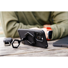 Urban Armor Gear UAG Support magnétique pour téléphone avec Aimant MagSafe Poignée Amovible en métal et béquille réglable avec R