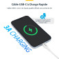 StarTech.com Câble de Charge USB-C de 3m, Câble USB-C, USB 2.0 (480mbps) Câble Chargeur Portable, PD 60W 3A, Blanc, M/M StarTech.com Câble de Charge USB-C de 3m, Câble USB-C, USB 2.0 (480mbps) Câble Chargeur Portable, PD 60W 3A, Blanc, M/M