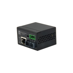 LevelOne IEC-4301 convertisseur de Support réseau 100 Mbit/s Monomode Noir