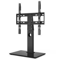 Hama Support TV sur Pied Pivotant 60° Réglable en Hauteur Garantie 10ans (Socle pour TV 32 à 55 Pouces, Pied TV Stable, Base en
