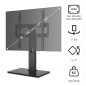 Hama Support TV sur Pied Pivotant 60° Réglable en Hauteur Garantie 10ans (Socle pour TV 32 à 55 Pouces, Pied TV Stable, Base en Hama Support TV sur Pied Pivotant 60° Réglable en Hauteur Garantie 10ans (Socle pour TV 32 à 55 Pouces, Pied TV Stable, Base en