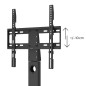 Hama Support TV sur Pied Pivotant 60° Réglable en Hauteur Garantie 10ans (Socle pour TV 32 à 55 Pouces, Pied TV Stable, Base en Hama Support TV sur Pied Pivotant 60° Réglable en Hauteur Garantie 10ans (Socle pour TV 32 à 55 Pouces, Pied TV Stable, Base en