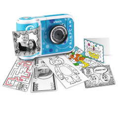 VTech- Kidizoom Print Cam Bleu, 3480-549122