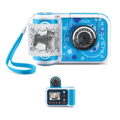 VTech- Kidizoom Print Cam Bleu, 3480-549122