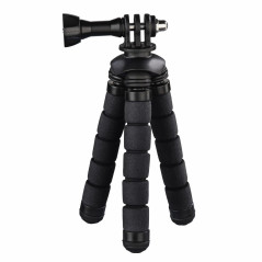 Mini trépied "Flex" pour smartphone et GoPro, 14 cm, noir