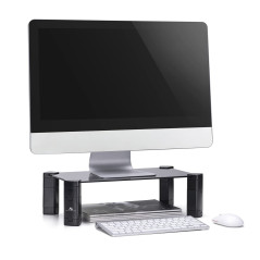 Maclean MC-934 Support pour Ordinateur Portable Support pour écran Max. 20 kg Verre trempé 429x269x127 mm