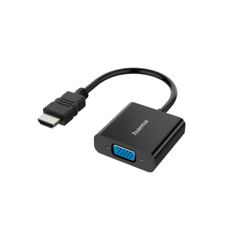Hama Adaptateur vidéo, fiche HDMI™ - Port VGA, Port Audio, Full-HD 1080p