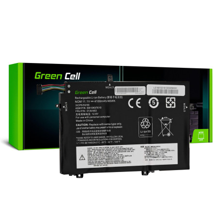 Green Cell L17C3P52 L17L3P52 L17M3P53 L17M3P54 Batterie pour Ordinateur Portable Lenovo ThinkPad L480 L490 L580 L590 L14 L15 Gen