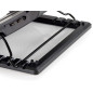 Conceptronic CNBCOOLSTAND1F Support de Refroidissement à 1 Ventilateur pour Ordinateurs Portables jusqu'à 17", 5 Niveaux de Haut Conceptronic CNBCOOLSTAND1F Support de Refroidissement à 1 Ventilateur pour Ordinateurs Portables jusqu'à 17", 5 Niveaux de Haut