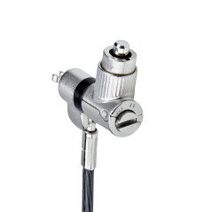 StarTech.com Antivol Universel 3-en-1 pour PC, Câble de Verrouillage à Clé Maîtresse, 2m, Compatible Noble Wedge/Nano/K-Slot
