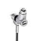 StarTech.com Antivol Universel 3-en-1 pour PC, Câble de Verrouillage à Clé Maîtresse, 2m, Compatible Noble Wedge/Nano/K-Slot