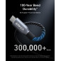 Anker Prime Câble USB C vers USB C, 240W Câble USB C Recharge Rapide, Nylon Tressé Upcyclé Haute Durabilité, câble USB 2.0 pour Anker Prime Câble USB C vers USB C, 240W Câble USB C Recharge Rapide, Nylon Tressé Upcyclé Haute Durabilité, câble USB 2.0 pour
