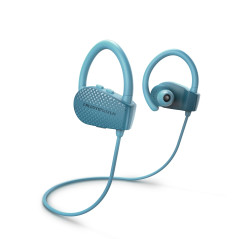 Energy Sistem Earphones Bluetooth Sport 1+ Dark (Bluetooth 5.1, Voice Assistant, Secure-Fit, Sweatproof) (Blue)