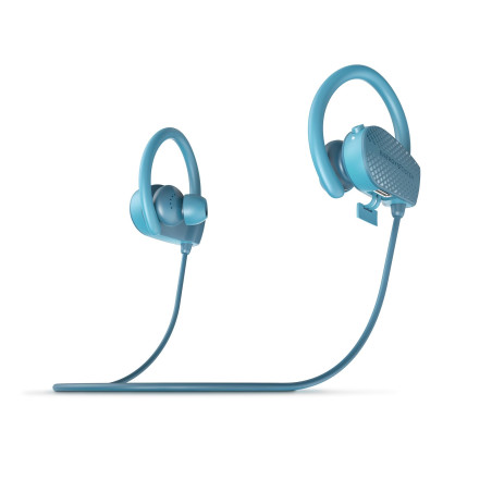 Energy Sistem Earphones Bluetooth Sport 1+ Dark (Bluetooth 5.1, Voice Assistant, Secure-Fit, Sweatproof) (Blue)