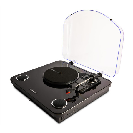 Energy Sistem Blackspin Tourne-Disque (10 W, vinyles, RCA, Port USB, Bluetooth, Bluetooth Out, Bambou)
