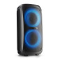 NGS Wild Temper – Enceinte Portable Bluetooth, 200W, TWS, lumières LED RGB, USB/AUX, Double entrée Microphone, Batterie Recharge NGS Wild Temper – Enceinte Portable Bluetooth, 200W, TWS, lumières LED RGB, USB/AUX, Double entrée Microphone, Batterie Recharge