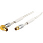 Schwaiger iEC 1 câble de 5 m, iEC mâle vers fiche iEC Femelle 90° - 110 DB Quadruple Blindage-connecteurs rädelmutter Transparen Schwaiger iEC 1 câble de 5 m, iEC mâle vers fiche iEC Femelle 90° - 110 DB Quadruple Blindage-connecteurs rädelmutter Transparen