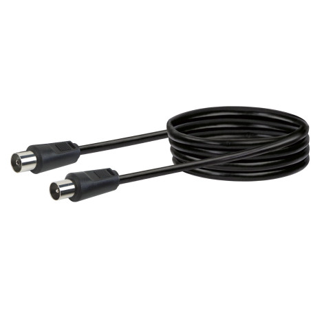 Schwaiger kVKV230 053 Câble Coaxial Câble Antenne, 75 DB 3 m (Noir)