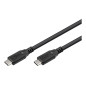goobay Câble USB C vers USB C, USB 3.2 Gen2, 10 Gbit/s/100 W, câble de données USB type C avec Power Delivery PD, charge rapide goobay Câble USB C vers USB C, USB 3.2 Gen2, 10 Gbit/s/100 W, câble de données USB type C avec Power Delivery PD, charge rapide