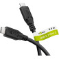 goobay Câble USB C vers USB C, USB 3.2 Gen2, 10 Gbit/s/100 W, câble de données USB type C avec Power Delivery PD, charge rapide goobay Câble USB C vers USB C, USB 3.2 Gen2, 10 Gbit/s/100 W, câble de données USB type C avec Power Delivery PD, charge rapide