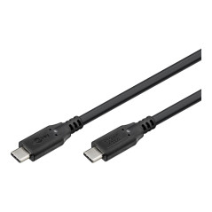 goobay Câble USB C vers USB C, USB 3.2 Gen2, 10 Gbit/s/100 W, câble de données USB type C avec Power Delivery PD, charge rapide