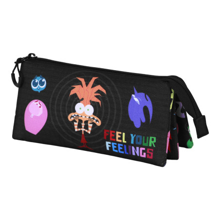 Disney Pixar Vice-Versa 2 / Inside Out 2 Feeling-Trousse Triple, Multicolore, 23 x 11 cm