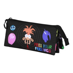 Disney Pixar Vice-Versa 2 / Inside Out 2 Feeling-Trousse Triple, Multicolore, 23 x 11 cm