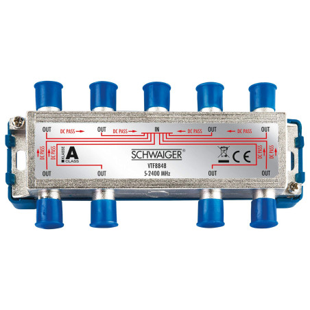 Schwaiger - VTF8848241 - Répartiteur High-End octuple - Classe A