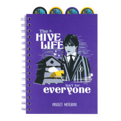 Grupo Erik - Carnet de Notes A5 Wednesday, Mercredi Addams avec Intercalaires, 160 Pages | Notebook, Bullet Journal, Carnet Spir
