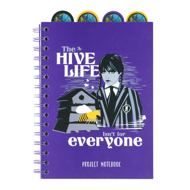 Grupo Erik - Carnet de Notes A5 Wednesday, Mercredi Addams avec Intercalaires, 160 Pages | Notebook, Bullet Journal, Carnet Spir Grupo Erik - Carnet de Notes A5 Wednesday, Mercredi Addams avec Intercalaires, 160 Pages | Notebook, Bullet Journal, Carnet Spir