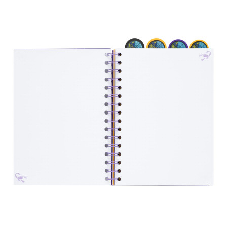 Grupo Erik - Carnet de Notes A5 Wednesday, Mercredi Addams avec Intercalaires, 160 Pages | Notebook, Bullet Journal, Carnet Spir