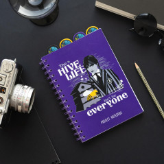 Grupo Erik - Carnet de Notes A5 Wednesday, Mercredi Addams avec Intercalaires, 160 Pages | Notebook, Bullet Journal, Carnet Spir