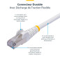 StarTech.com Câble Ethernet CAT8 Blanc de 1m, RJ45 Snagless, 25G/40G, 2000MHz, 100W PoE++, S/FTP, Fil de Cuivre Pur 26AWG, LSZH, StarTech.com Câble Ethernet CAT8 Blanc de 1m, RJ45 Snagless, 25G/40G, 2000MHz, 100W PoE++, S/FTP, Fil de Cuivre Pur 26AWG, LSZH,