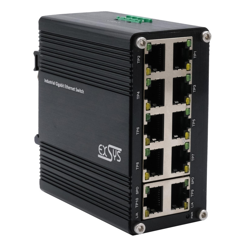 Exsys EX-62025 10-Port Ind. Ethernet Switch