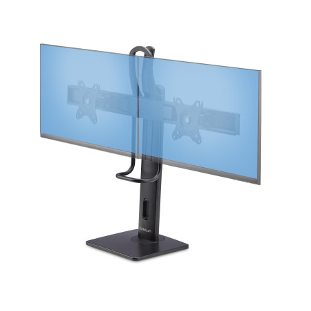 StarTech.com Support de Bureau pour Double Écrans de 27", Montage VESA 75x75/100x100, Hauteur Réglable Sans Outil